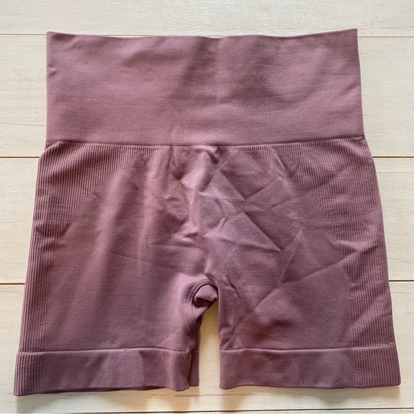 SET Active Women SculptFlex Biker Shorts Sz Small Mauve Pink - Picture 3 of 8
